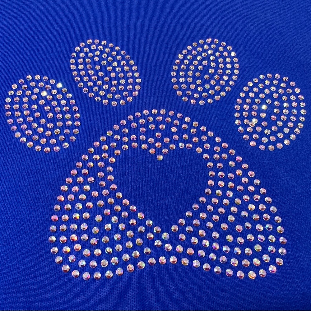 Paw with Heart Rhinestone Top [5 R] - Picture 9 of 9